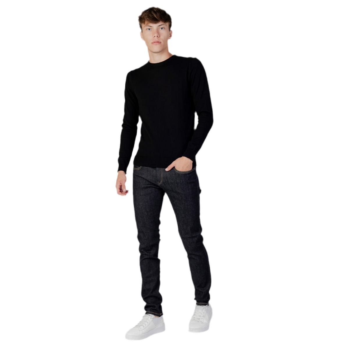 Replay Jeans Uomo Neri Zip Bottone Tasche Anteriori Posteriori Autunno Inverno M914Y .000.661 FI3