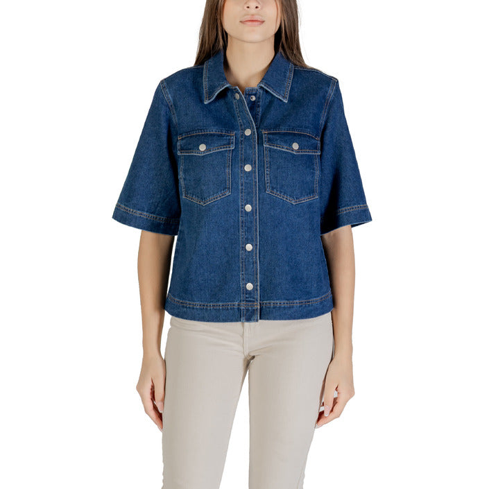 Only Women's Short Sleeve Denim Jacket
