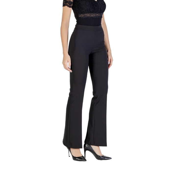 Rinascimento Pantaloni Donna Nero Cerniera 90% Poliestere 10% Elastan Autunno/Inverno CFC0125412003
