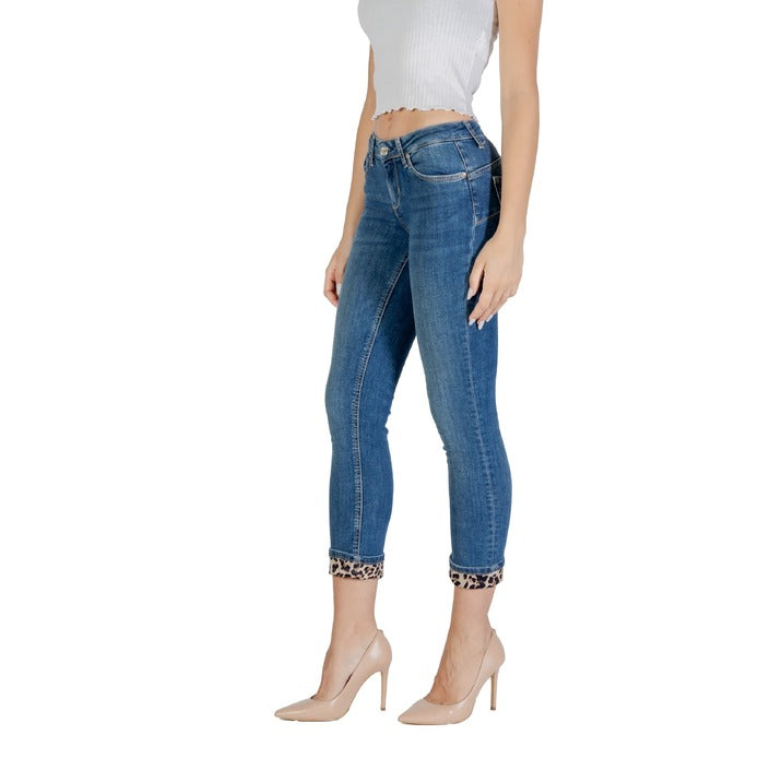 Liu Jo Jeans Donna Azzurri con Zip Bottone Tasche Anteriori Posteriori in Cotone 98% Elastan 2% Autunno/Inverno UF5006 D0236