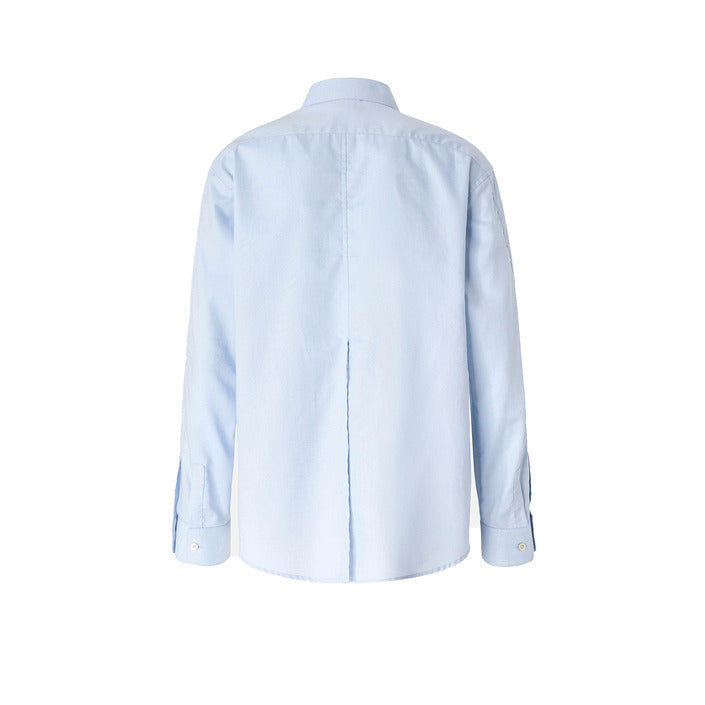 Pinko Camicia Donna Azzurro Manica Lunga Bottoni 100% Cotone Autunno/Inverno V_32059