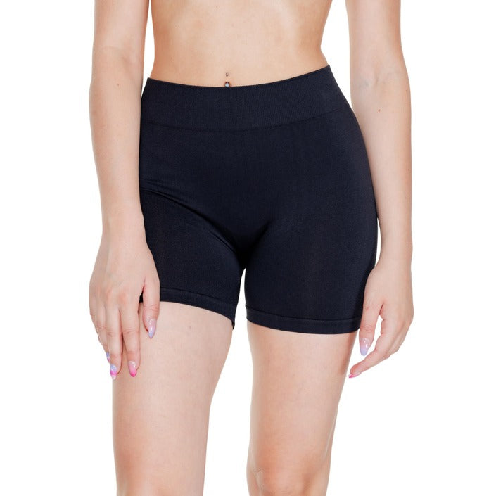 Vero Moda Shorts Donna Neri Monocromo in Poliammide 93% Elastan 7% 475079