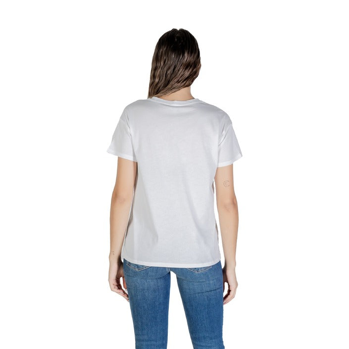 Liu Jo T-Shirt Donna Bianca Manica Corta Scollo Tondo 100% Cotone Primavera/Estate UF5261 JS923