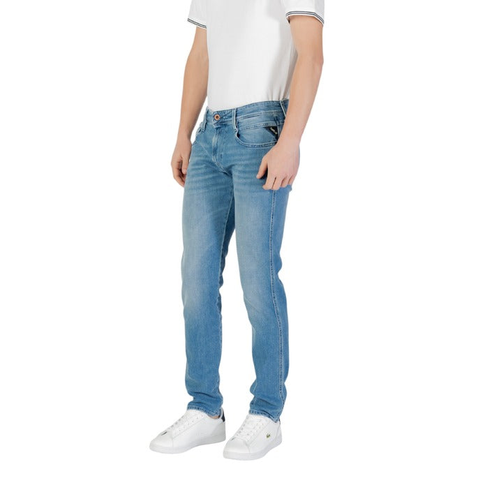 Replay Jeans Uomo in Cotone con Zip e Bottone Tasche Anteriori e Posteriori Primavera/Estate M914Y.000.879 896