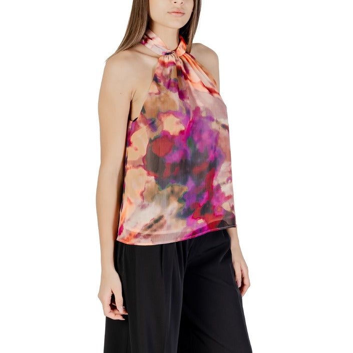 Morgan De Toi Blusa Donna Viola Stampa Scollo Tondo 100% Poliestere Primavera/Estate 251-OPIAL.F
