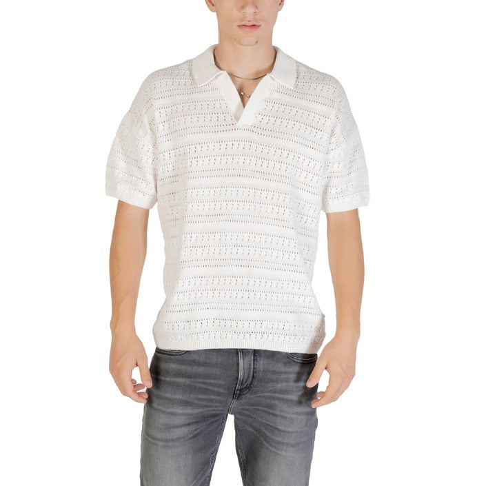 Only & Sons Maglia Uomo Nera con Maniche Corte Scollo a V in Cotone 100% Autunno/Inverno 22031835