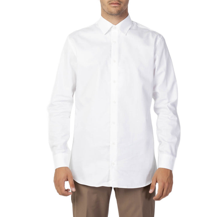 Selected Camicia Uomo Nero Bottoni Maniche Lunghe Scollo Alto Colletto Classico Cotone 100% Primavera Estate 16086754