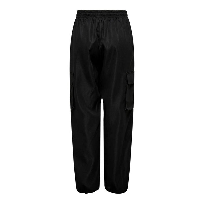 Only Pantaloni Donna Nero Monocromo 70% Cotone 30% Poliestere Primavera/Estate 15301004