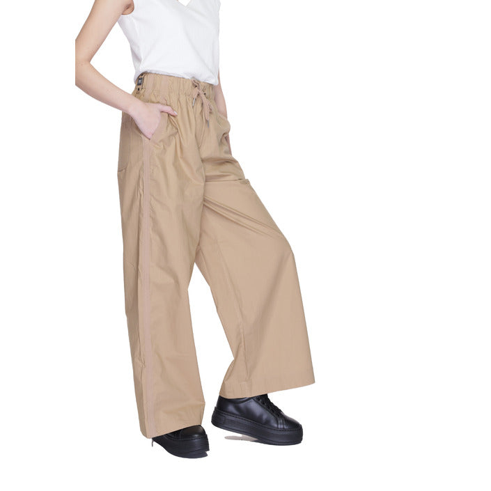 Blauer Pantaloni Donna Beige Monocromo Zip e Bottone 100% Cotone Primavera/Estate 24SBLDP01257