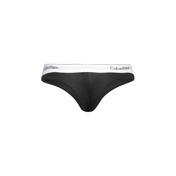 Calvin Klein Underwear Slip Donna Nero Stampa 53% Cotone 35% Modal 12% Elastan Primavera/Estate 000QF5981E