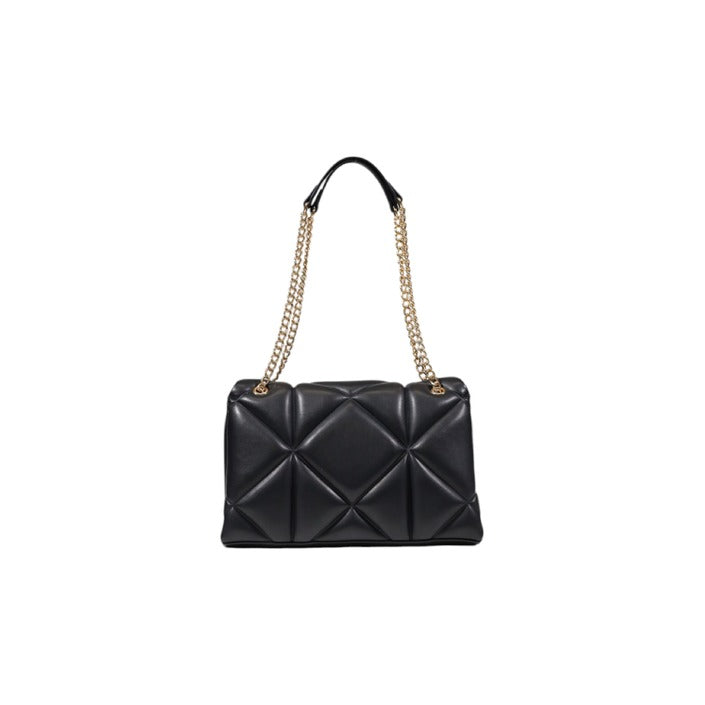 Love Moschino Borsa EMBOSSED Donna Nera in Poliuretano 100% Borsa a Tracolla Monocromo con Clip JC4041PP1M