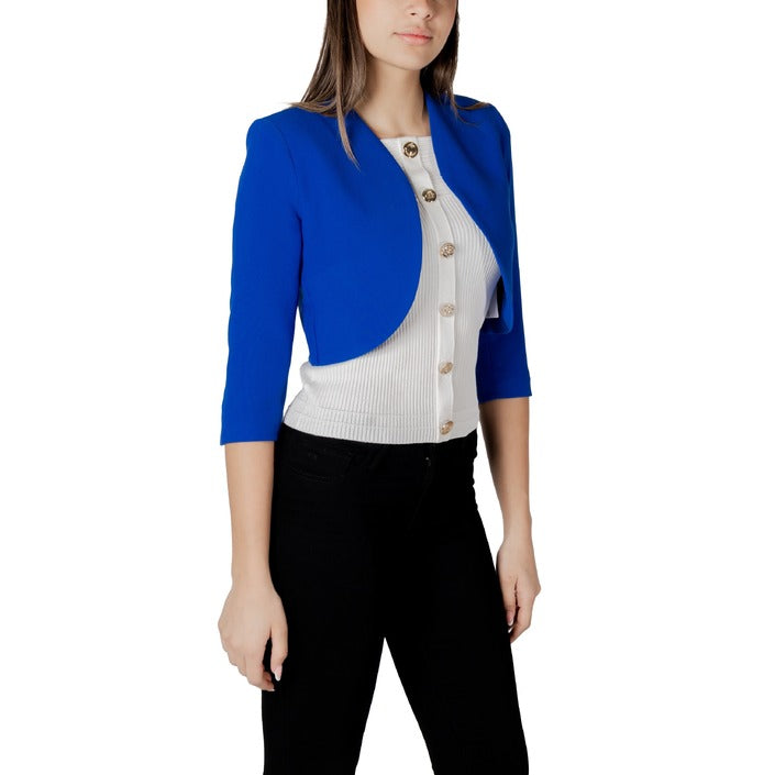 Morgan De Toi Giacca Donna Blu Maniche 3/4 77% Poliestere 17% Viscosa 6% Elastan Primavera/Estate 221-VELEO.F