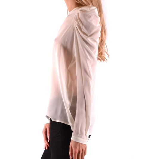 Pinko Blusa Donna Bianco Monocromo Scollo Tondo Autunno/Inverno B_36303