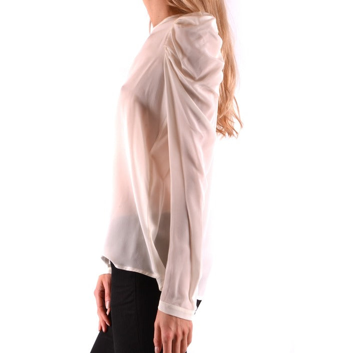 Pinko Blusa Donna Bianco Monocromo Scollo Tondo Autunno/Inverno B_36303