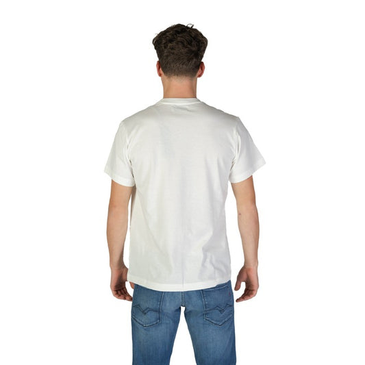 Replay T-Shirt Uomo Bianca Manica Corta Scollo Tondo 100% Cotone Primavera/Estate M3067.000.2660