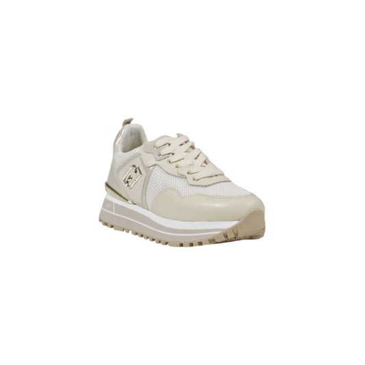 Liu Jo Sneakers Donna Beige in Pelle 79% Poliestere 21% con Lacci Primavera/Estate 479594