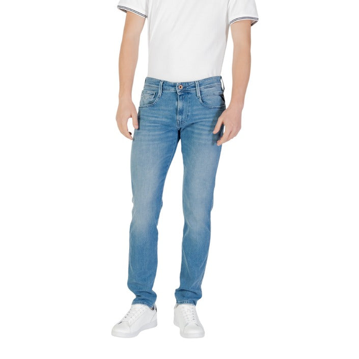 Replay Jeans Uomo in Cotone con Zip e Bottone Tasche Anteriori e Posteriori Primavera/Estate M914Y.000.879 896
