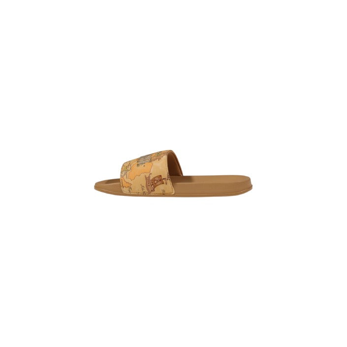Alviero Martini Prima Classe Ciabatte Donna Beige Suola Gomma 100% Cotone Primavera/Estate N 2195 0109