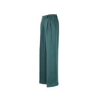 Pinko Pantaloni Donna Verde Zip e Bottone Tasche Anteriori 91% Acetato 9% Poliestere Primavera/Estate B_44791