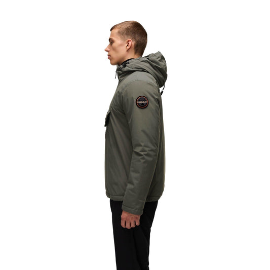 Giacca anorak uomo Napapijri Rainforest Winter 3 – Giubbotto verde oliva con cappuccio RAINFOREST WINTER 3.
