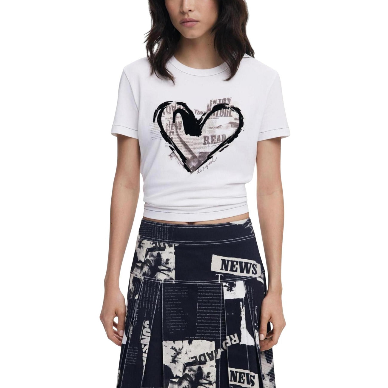 Desigual T-shirt Donna A Maniche Corte – Maglietta Colorata E Originale