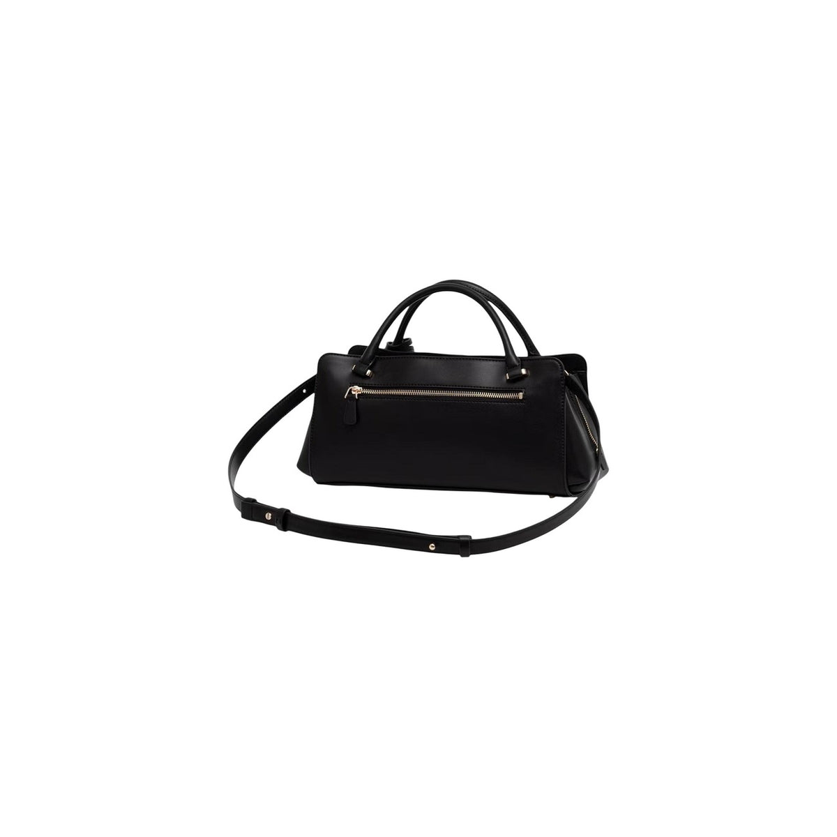 Borsa Guess donna nera grande modello HWVG97 34060. Maxi borsa a mano e a spalla in ecopelle nera con chiusura a incastro dorata, piedini metallici alla base protettivi, scomparti interni ed esterni con cerniera, stile casual ed elegante.