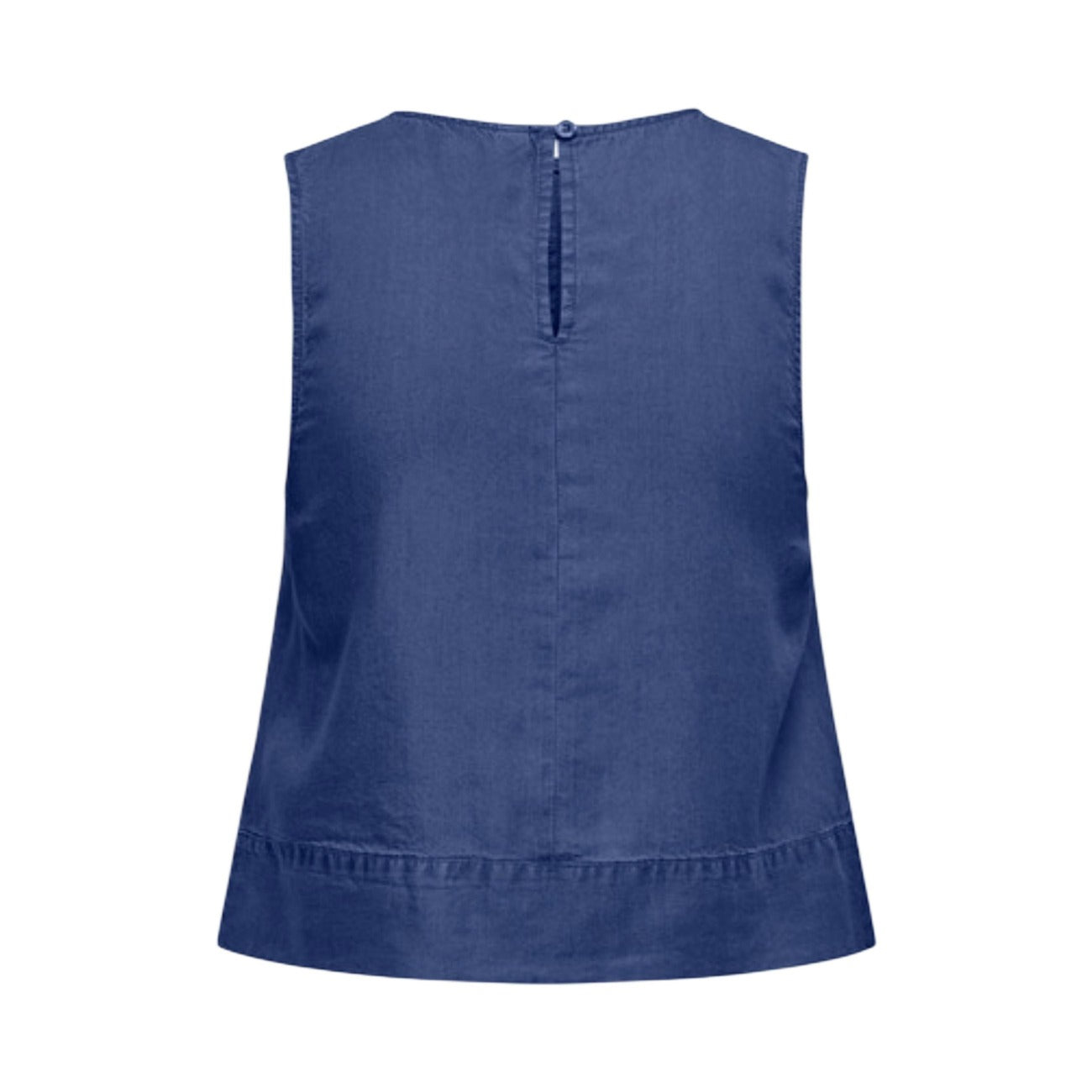 Only Onldorsi Charis Top; 100% Lyocell, senza maniche, scollo tondo, chiusura a bottone. L'essenziale raffinato e fresco per l'estate. Vista posteriore