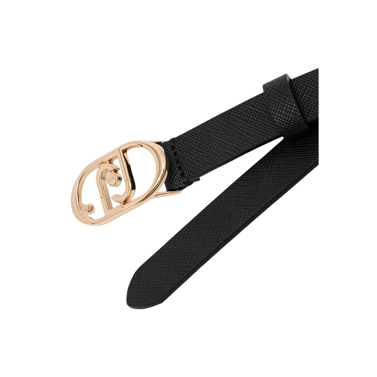 Cintura Liu Jo donna nera - dettaglio fibbia con logo