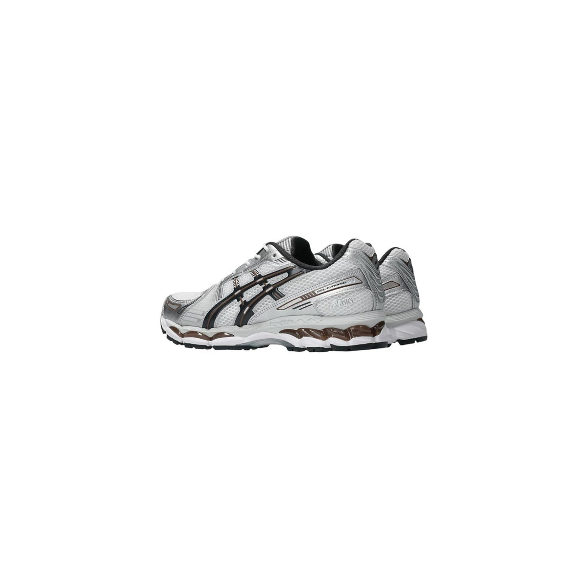 Sneaker Asics GEL-NIMBUS 10.1 stile running anni 2000 con tecnologia GEL e sistema TRUSSTIC. Scarpa sportiva ammortizzata da uomo e donna in mesh traspirante stile urban gorpcore e streetwear Laterale posteriore