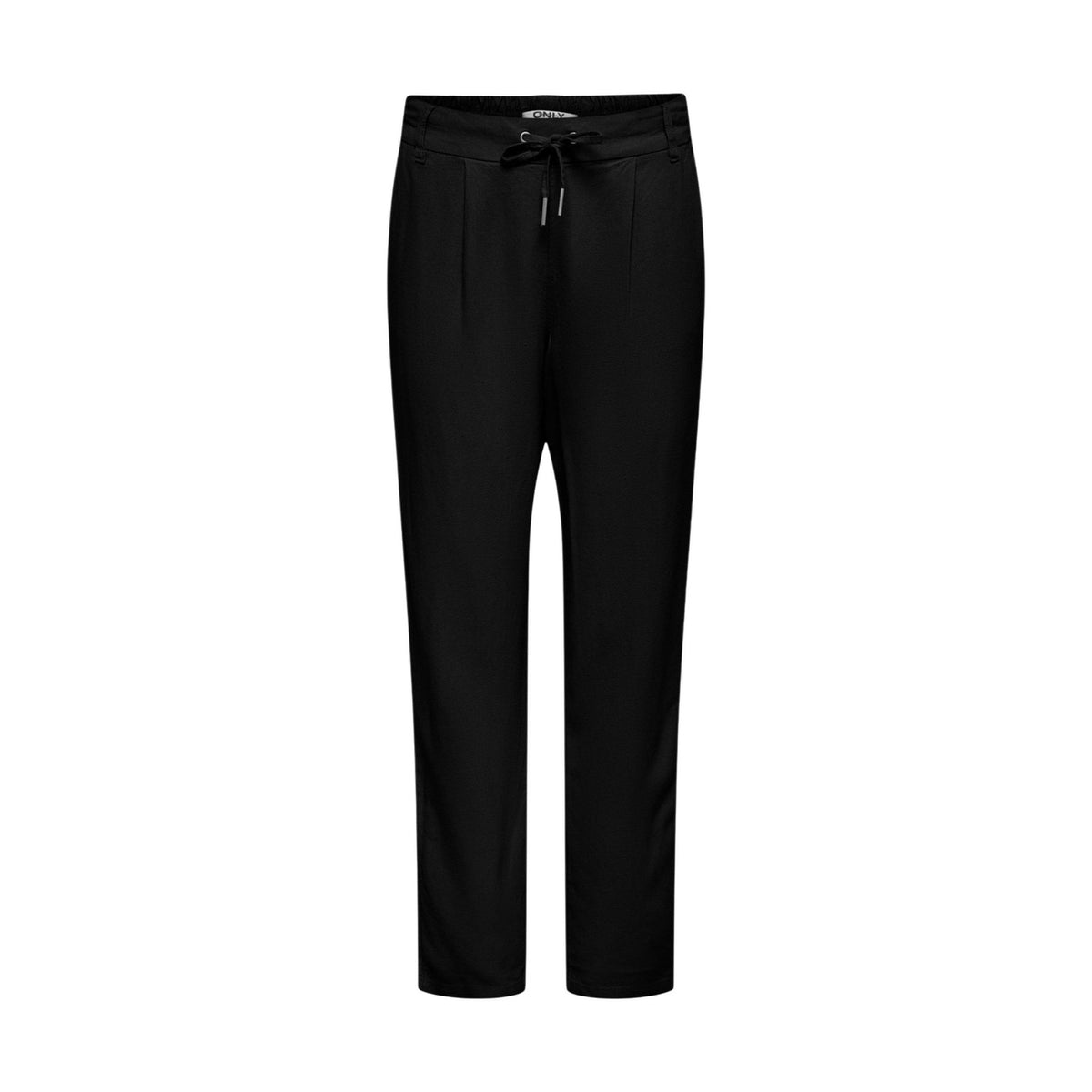 Pantaloni Lino/Viscosa Comfort Fit; vita elastica con coulisse, passanti cintura. Il basic estivo elegante e ultra-confortevole. Vista frontale stesa