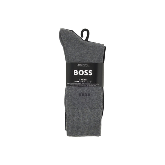 Boss Calze Uomo Grigie - Calze Cotone Poliammide Elastan