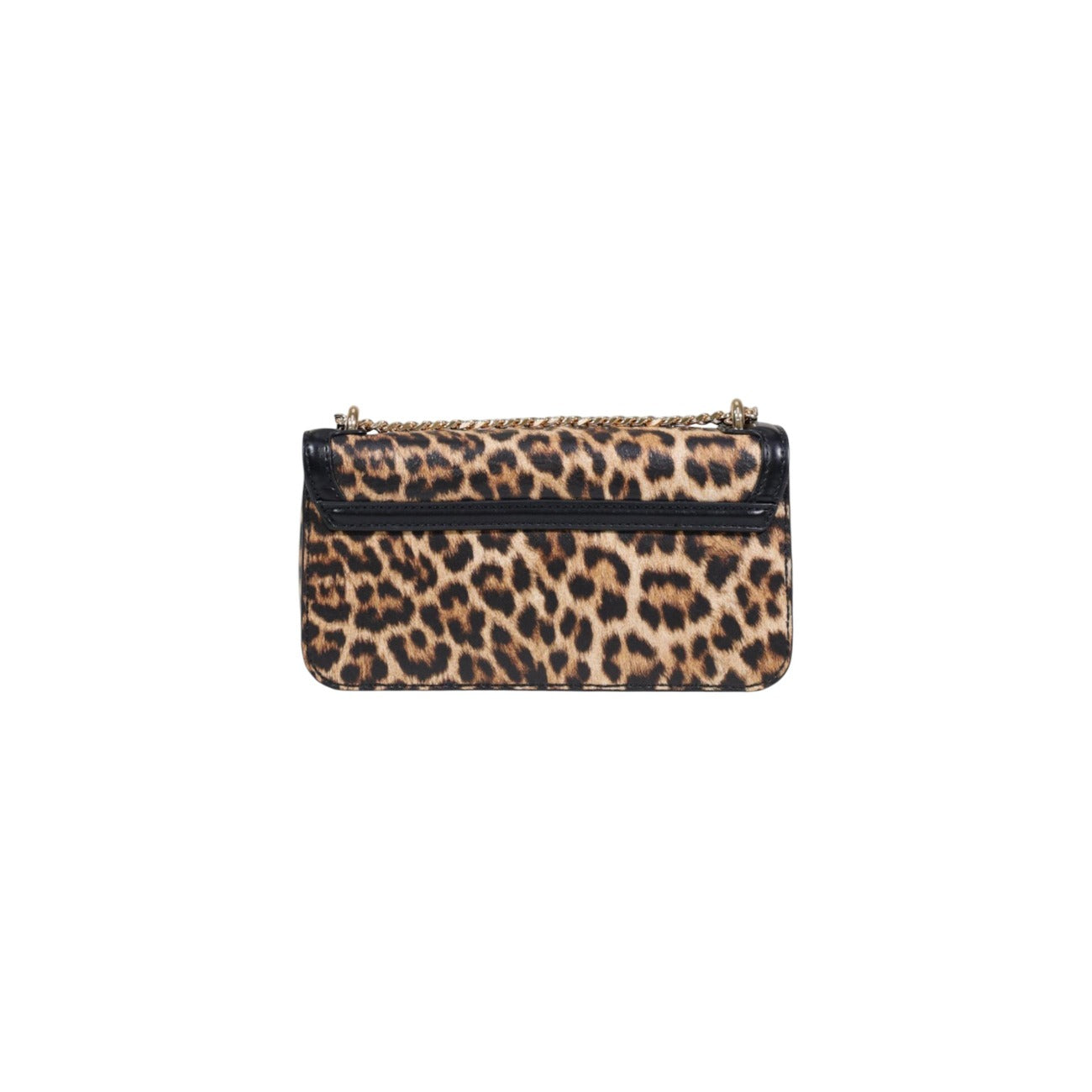 Borsa Liu Jo S Crossbody East/West; 100% Poliuretano Animalier. Tracolla a catena dorata, logo Milano in rilievo, chiusura a zip. Mini bag donna glamour e versatile.