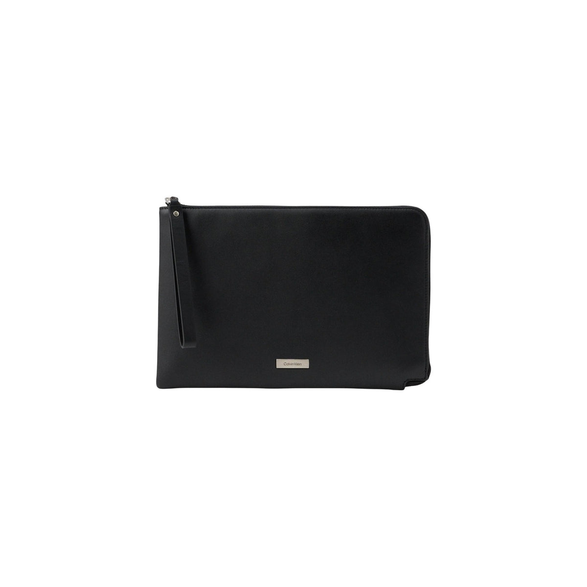 Borsa Calvin Klein uomo nera in pelle 100% 25x17x0.5 cm - vista frontale
