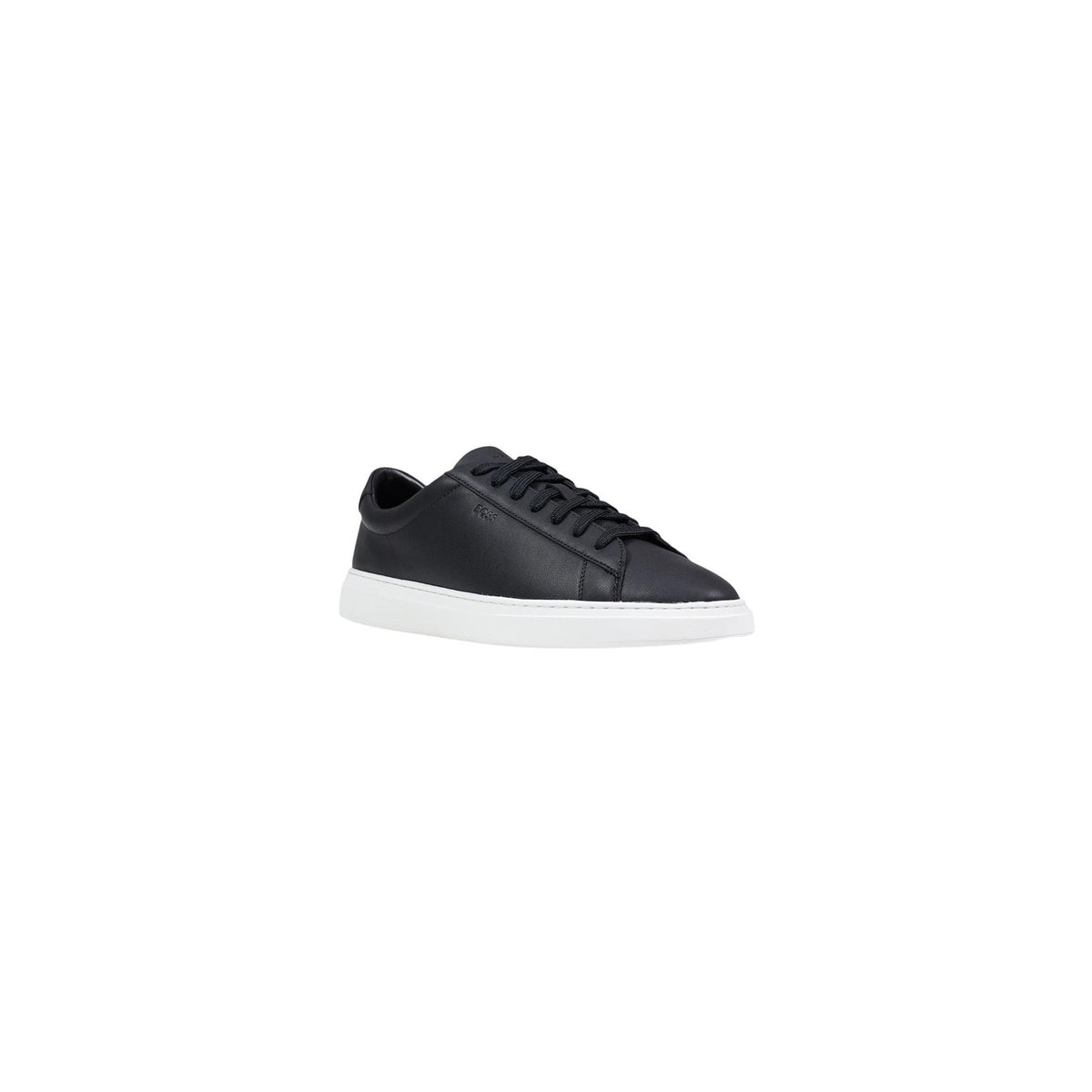 Boss Sneakers KIERAN_TENN_ALLT in PELLE CON SUOLA IN GOMMA Uomo Nere Chiusura con Lacci 100% Pelle Primavera/Estate 50552853 Vista frontale laterale