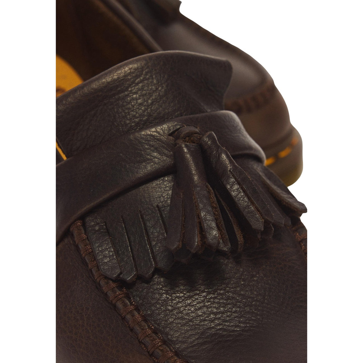 Mocassini uomo Dr. Martens Adrian marroni – Mocassini con nappe in pelle martellata 31997200.