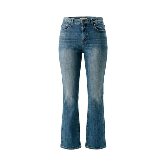 Levi's® 725 High Rise Bootcut; jeans a vita alta con fondo svasato. Tessuto confortevole modellante, stile vintage-chic. Vista frontale stesa