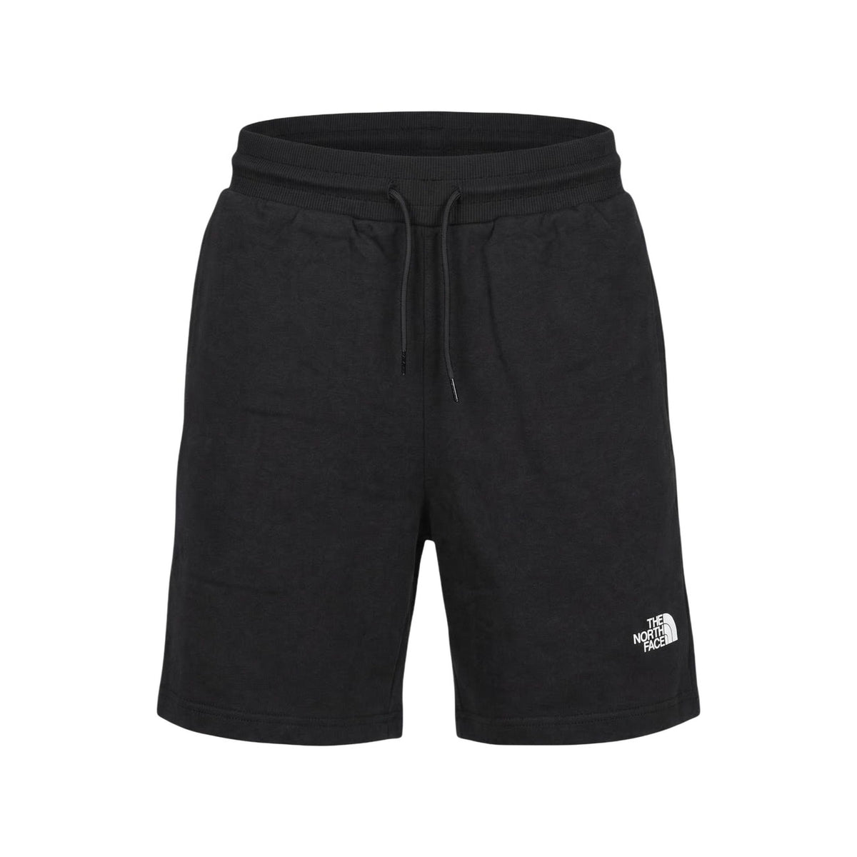 Shorts The North Face Simple Dome Light; 68% cotone, 32% poliestere. Tasche laterali, logo stampato a base d'acqua, fit regular. Pantaloncini leggeri, resistenti e ultra-morbidi per il tempo libero. Vista frontale stesa
