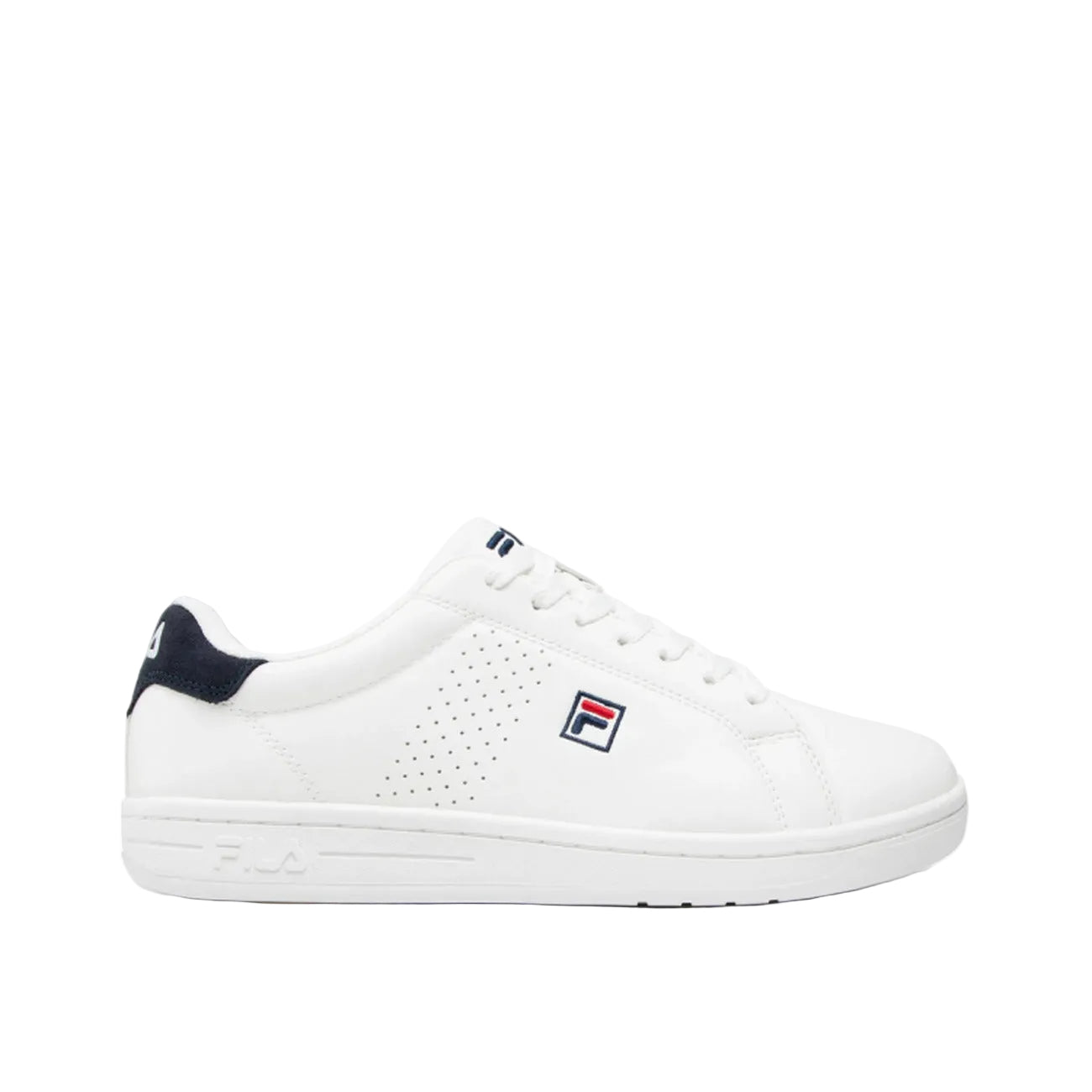 sneaker bassa da uomo Fila Crosscourt 2 Low in ecopelle bianca Vista laterale