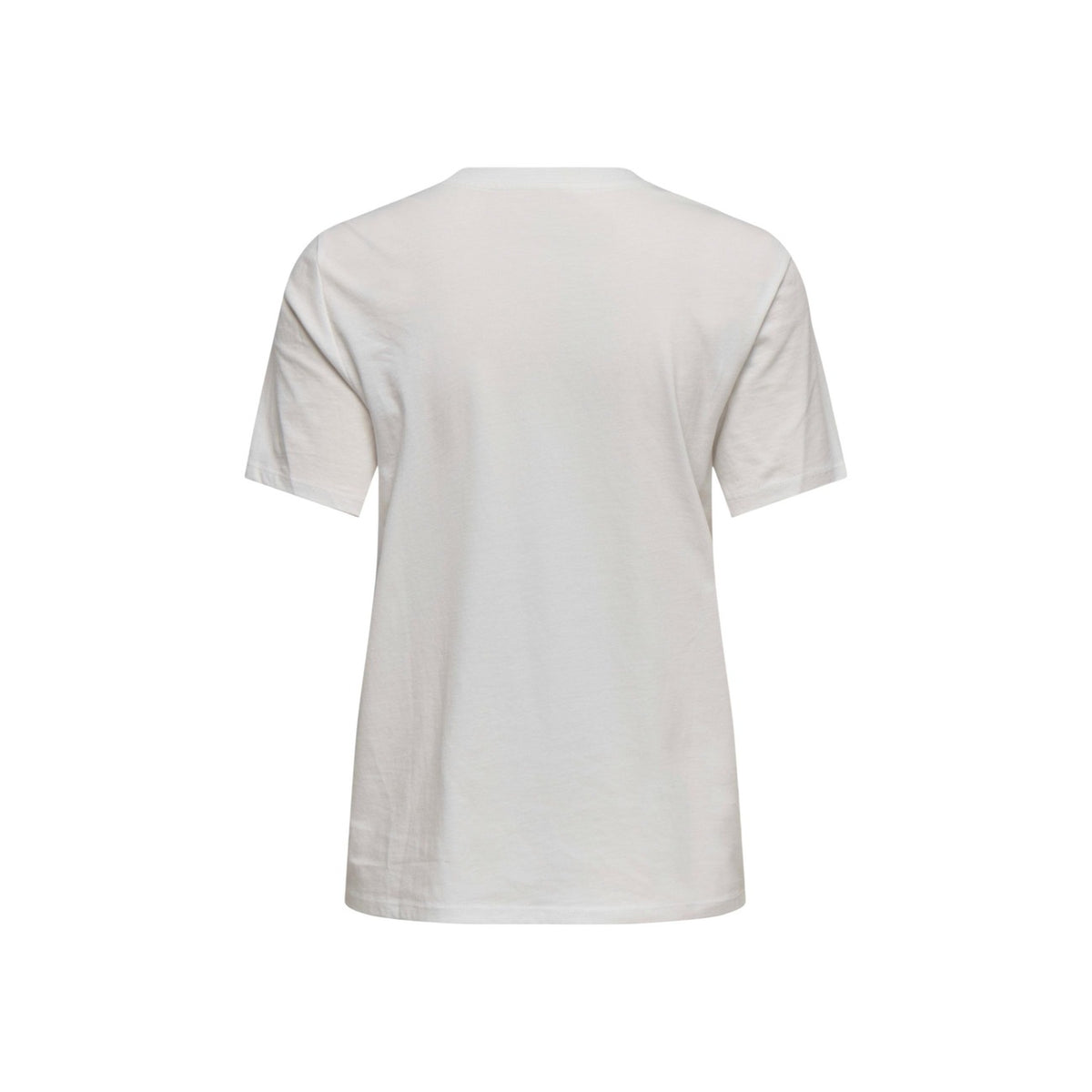 T-shirt panna Only Onlmaeve con stampa orsetto e scritta New York, realizzata in 100% cotone organico, vestibilità regular fit. Vista posteriore