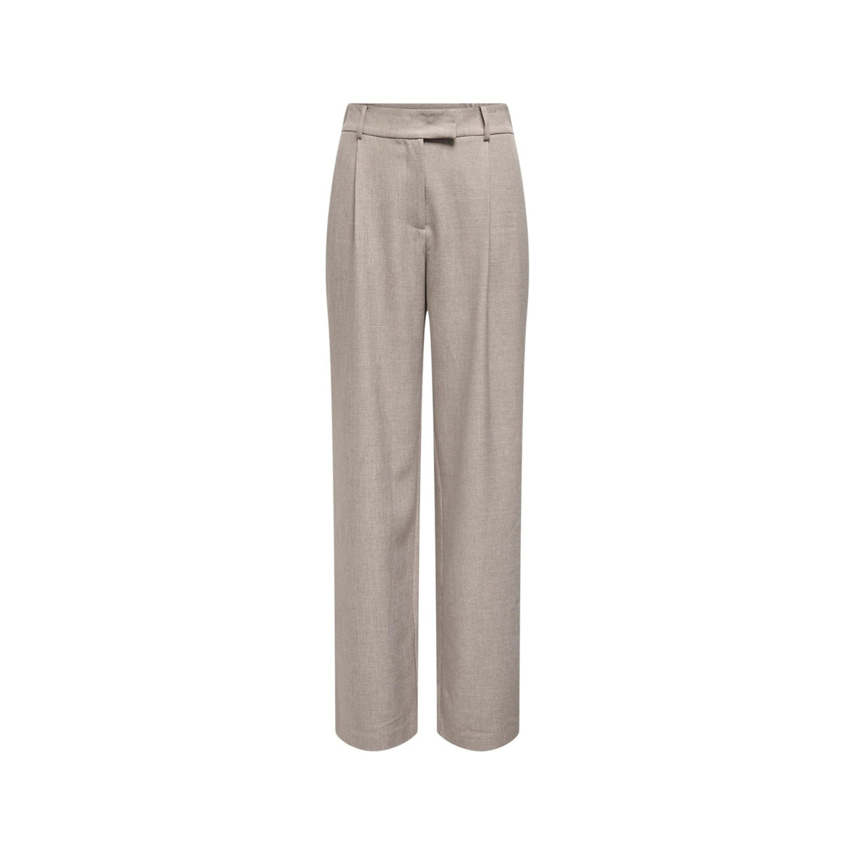 Pantaloni Only donna grigio beige chiusura con cerniera 93% poliestere 3% elastan - vista frontale