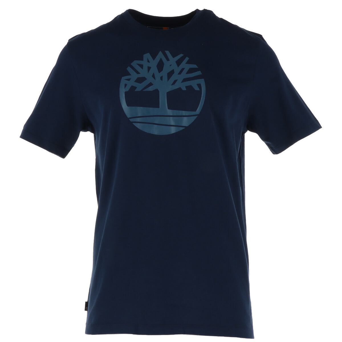 T-shirt uomo Timberland modello KENNEBEC RIVER TREE LOGO blu in cotone a maniche corte con stampa logo albero