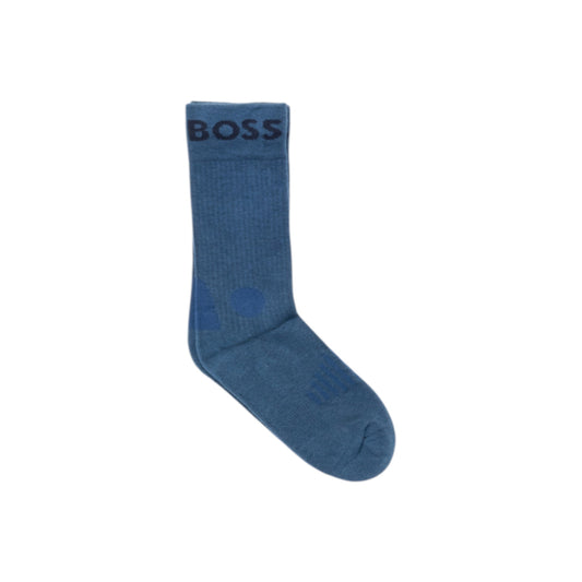 Boss Calze Uomo Blu - Calze Cotone Poliammide Elastan