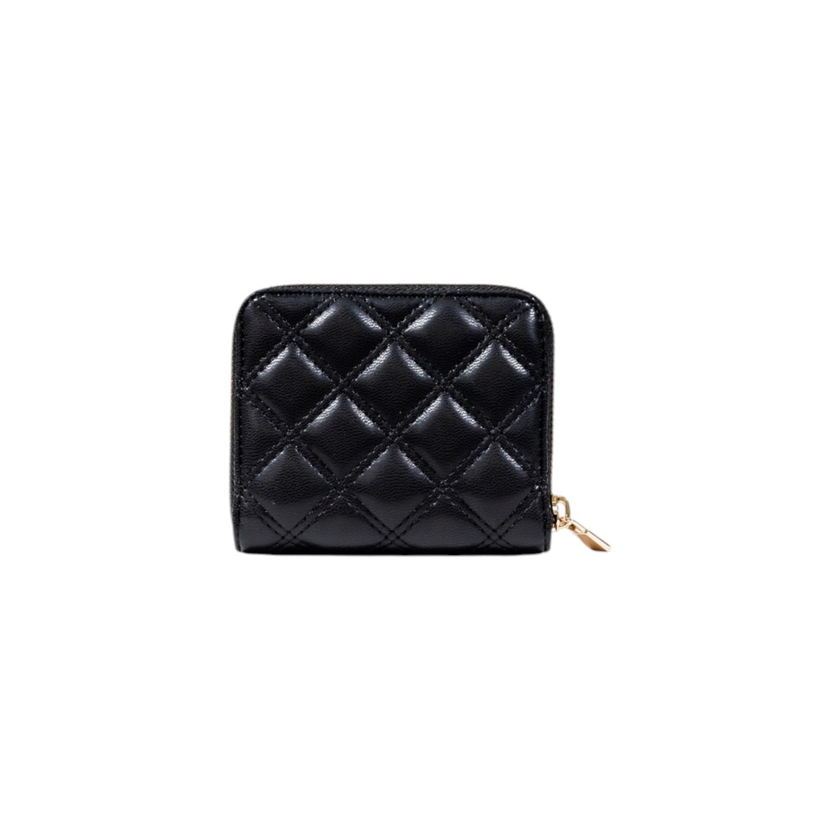 Portafoglio Guess donna nero con cerniera zip around logo 100% poliuretano - vista posteriore