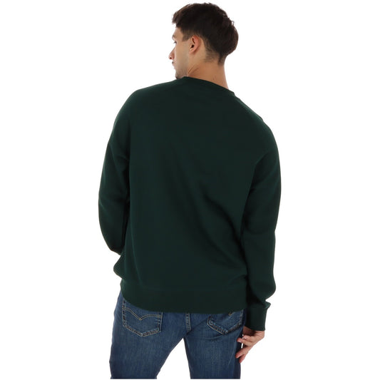 Felpa Timberland uomo girocollo cotone biologico TBC0YHBA. Pullover casual con maniche raglan e vestibilità regolare, disponibile in verde per l'autunno/inverno.