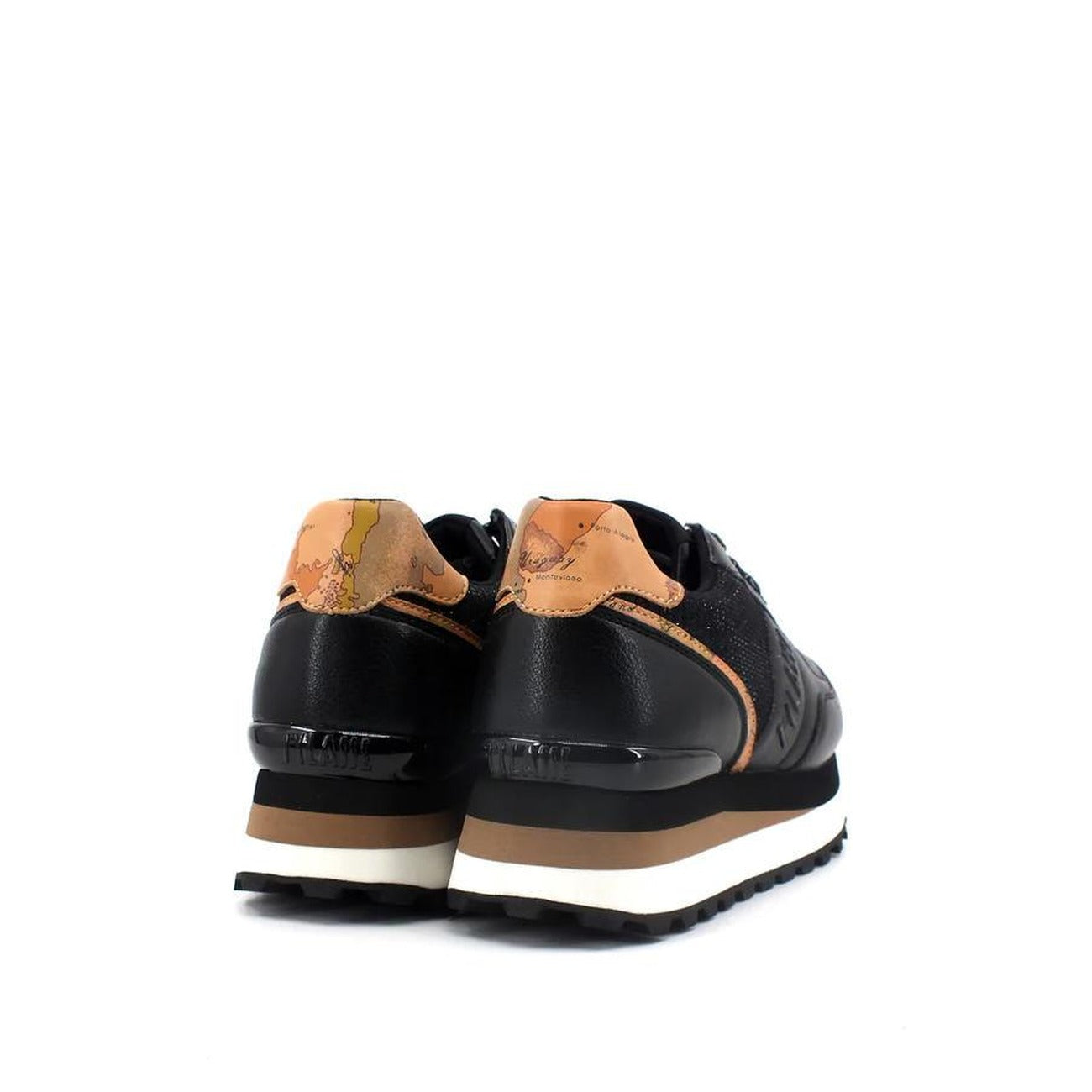 Alviero Martini Prima Classe Sneakers Donna Nere con Lacci - Sneakers Poliestere Poliuretano Basse Sportive