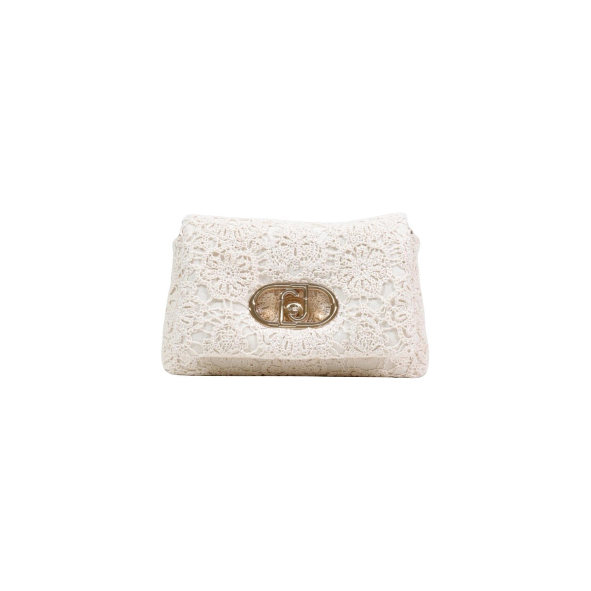 Borsa Liu Jo M CROSSBODY donna panna con tracolla bottoni automatici tasca interna 100% poliestere - vista frontale