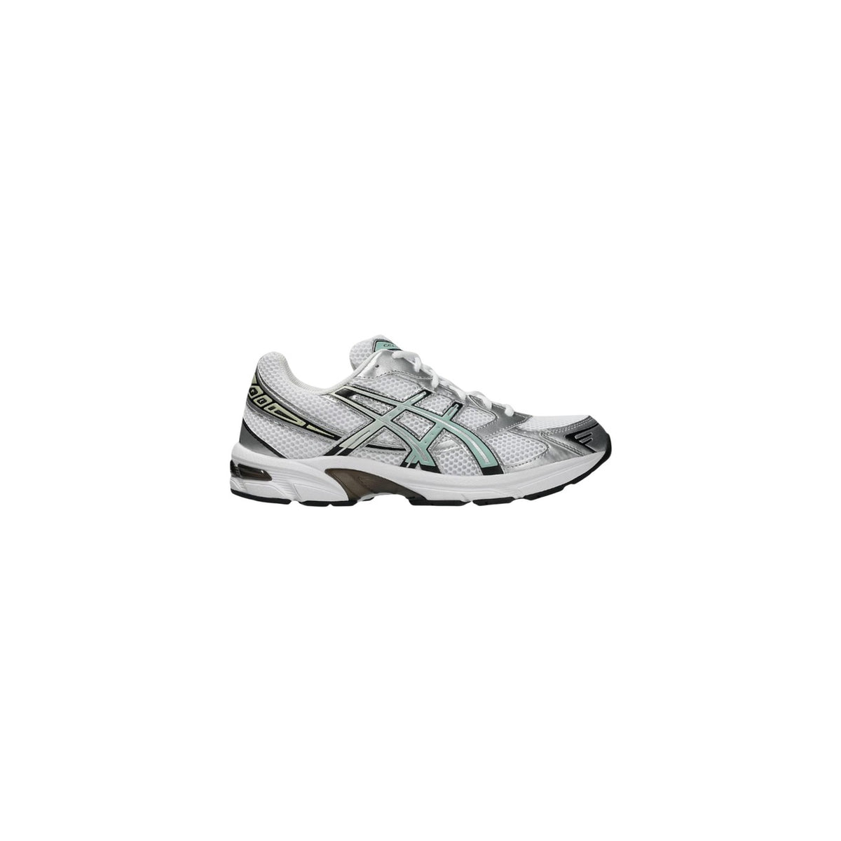 Sneaker Asics GEL-1130 stile running vintage anni 2000 con tecnologia GEL e supporto stabilità. Scarpa sportiva da uomo e donna in mesh e pelle sintetica argentata stile urban streetwear e normcore.