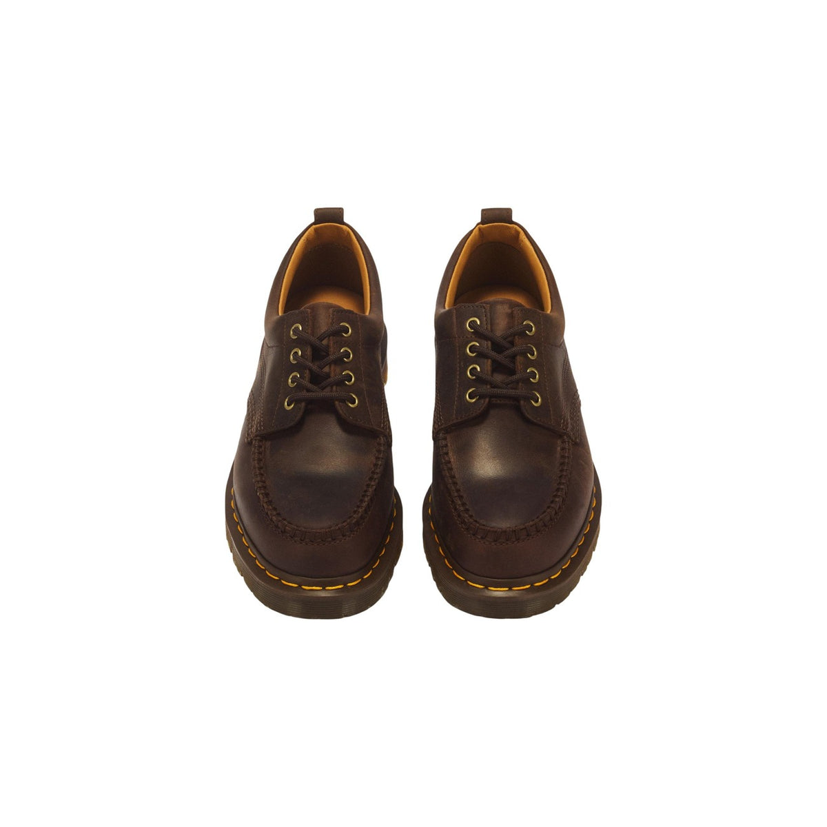 Scarpe uomo Dr. Martens Lowell Chukka marroni – Scarpe basse in pelle Crazy Horse 43348200.