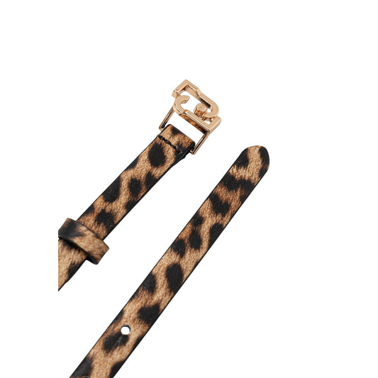 Liu-Jo Hips Belt 1,5 cm; cintura animalier con fibbia oro. Materiale 100% PU, accessorio di tendenza per definire la silhouette. Dettaglio fibbia