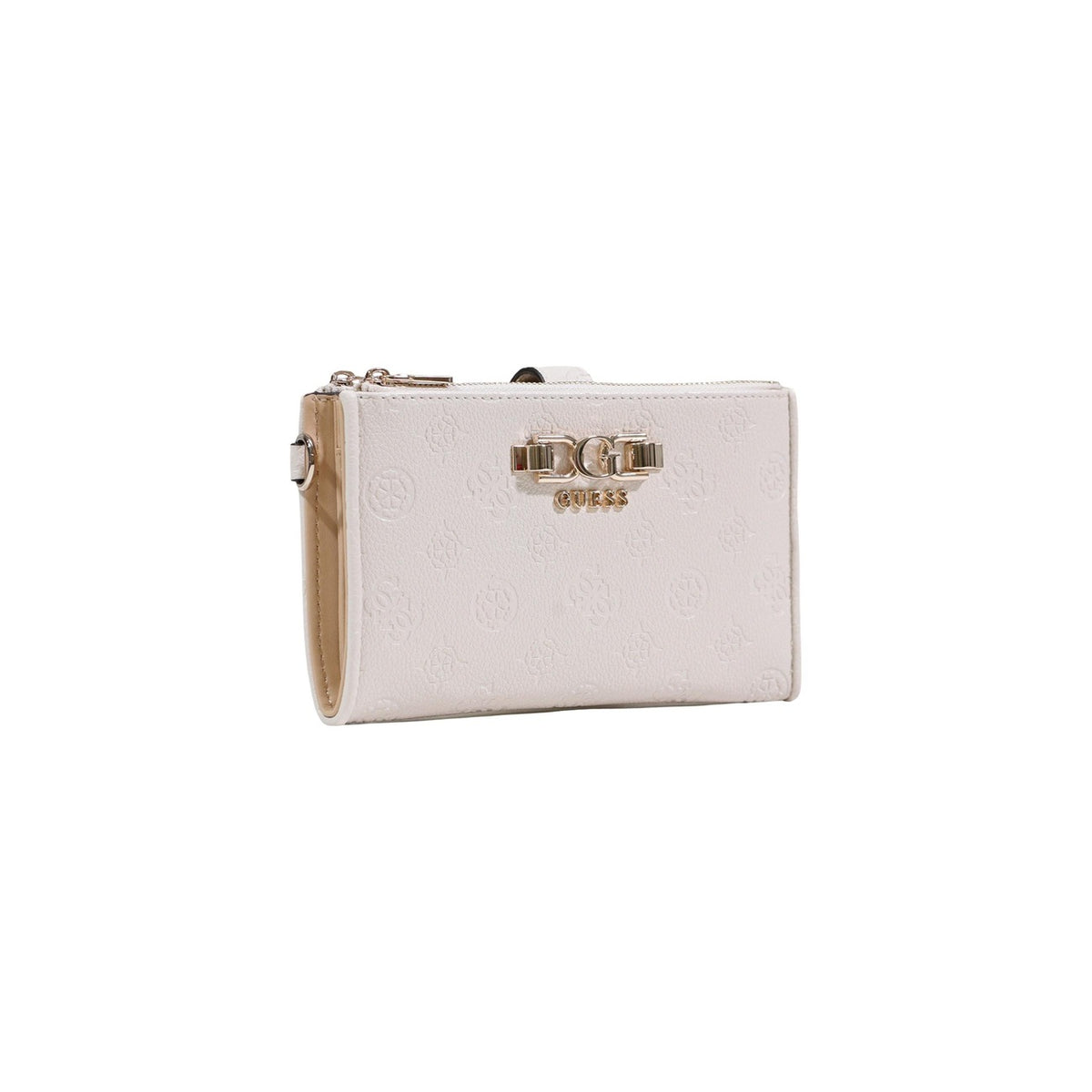 Guess Portafoglio bianco ANISE ZIP ORGANIZER 18.5x11x4 cm Donna vista frontale laterale